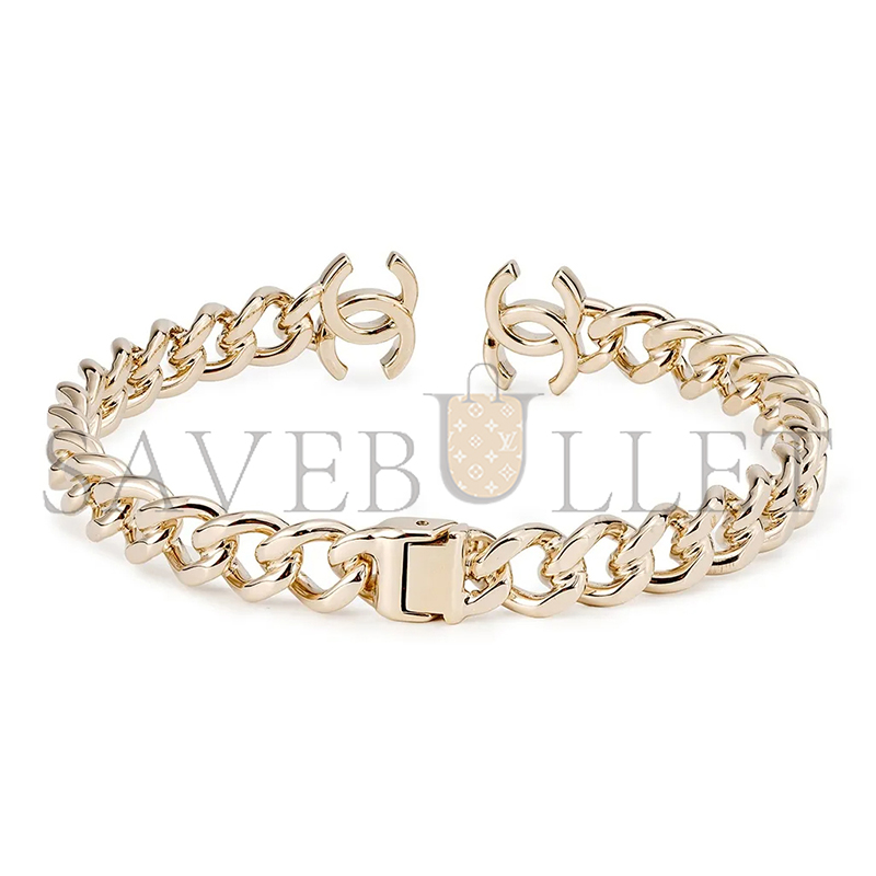 Ch**el cc chain link choker necklace ab7803